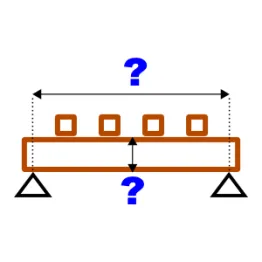 Einen Unterzugbalken prüfen